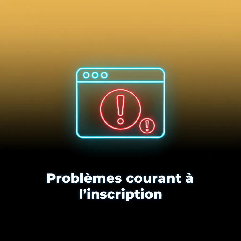 Problèmes d’inscription: solutions (email, données, paiement, géolocalisation, app) et quand contacter le support.